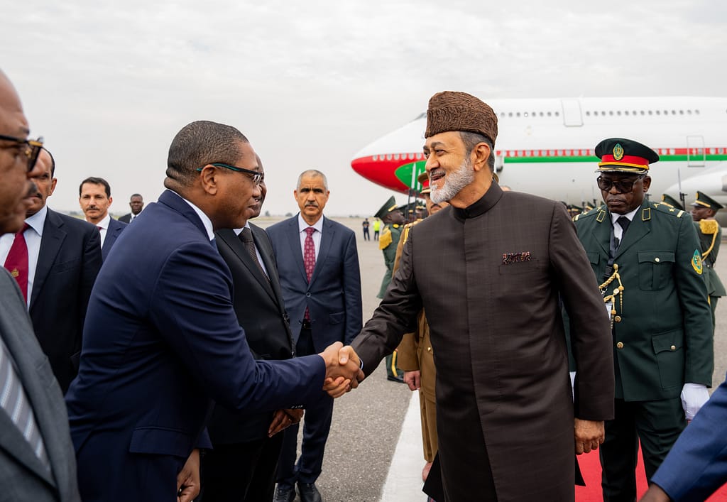 His Majesty arrives in Angola