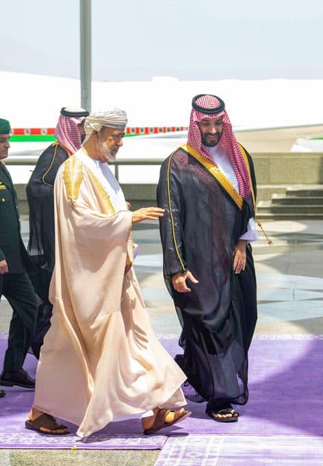 جلالة السلطان المعظم يقوم بزيارة أخوية خاصة للمملكة العربية السعودية