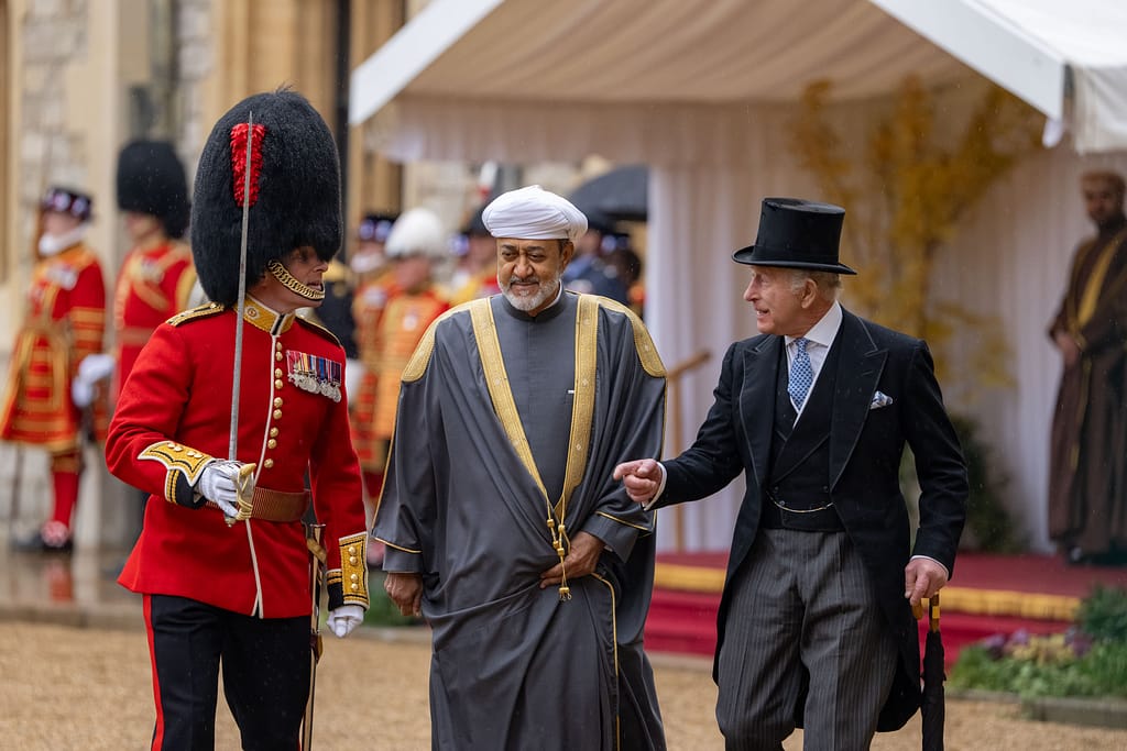 His Majesty accorded official reception ceremony at Windsor Castle