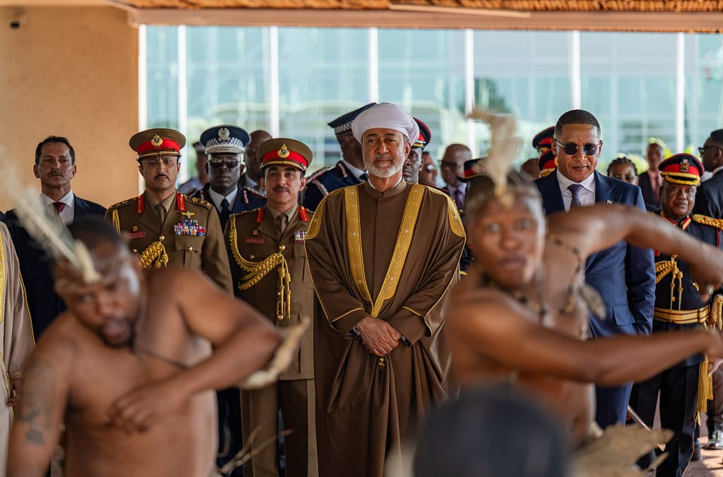 His Majesty arrives in Botswana