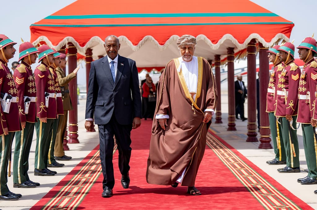 His Majesty receives Chairman of Transitional Sovereignty Council in Sudan