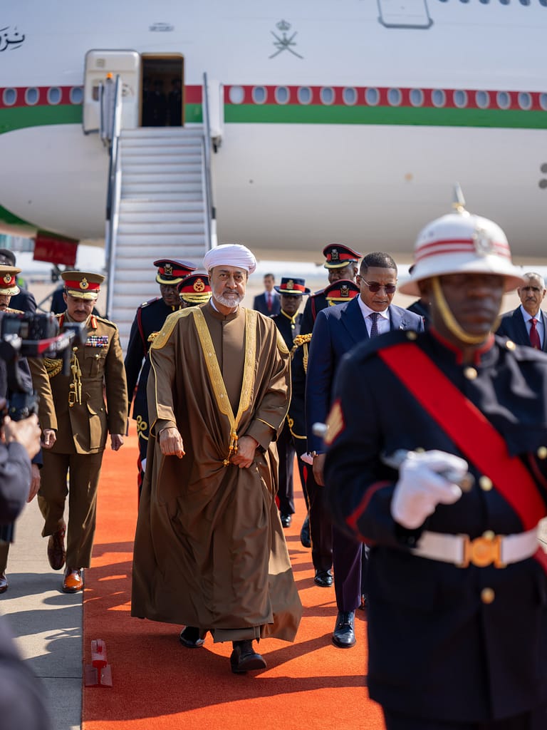 His Majesty arrives in Botswana