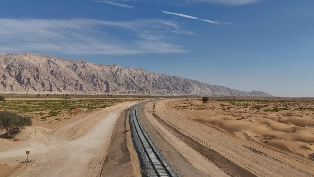 40% completion of the Oman–UAE railway link project