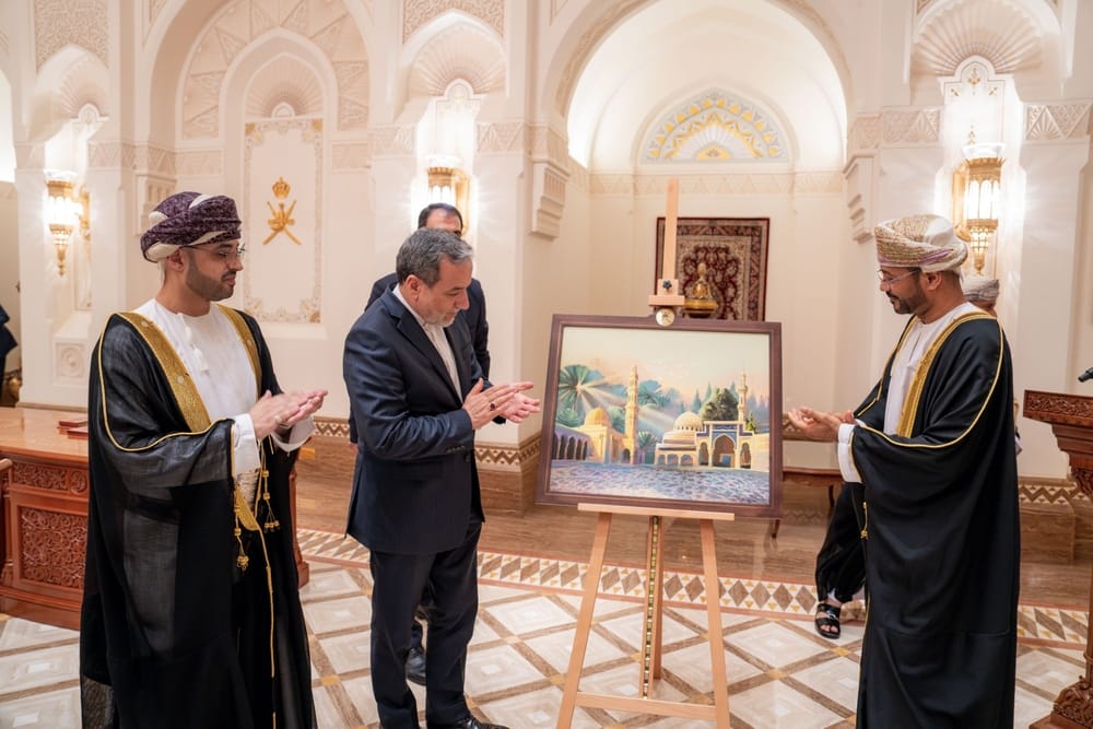 Launch of commemorative postage stamp between Oman and Iran