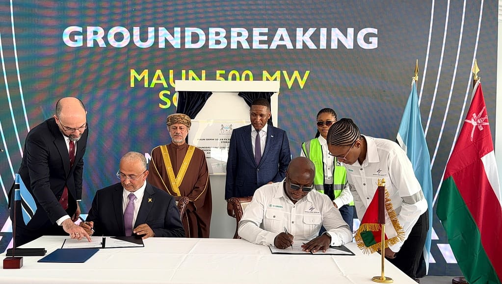 Omani–Botswana partnership launches with 500 MW solar power plant