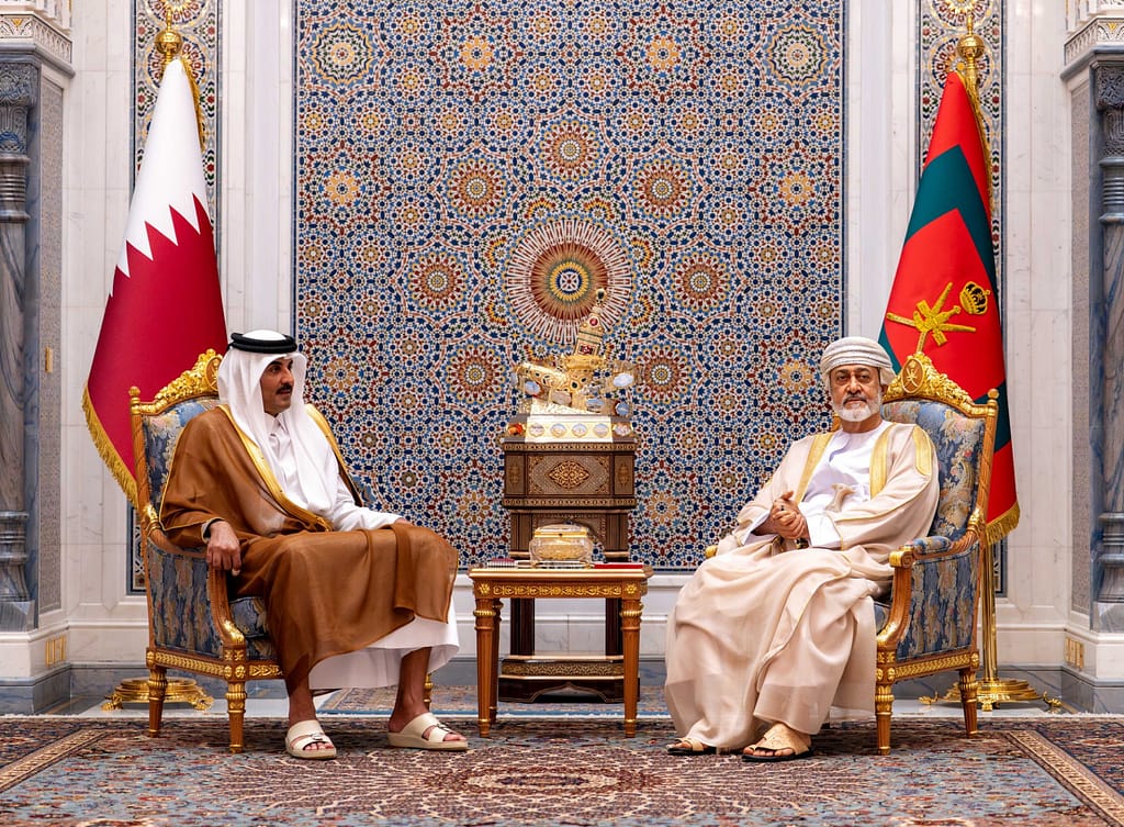 His Majesty and Emir of Qatar discuss regional developments