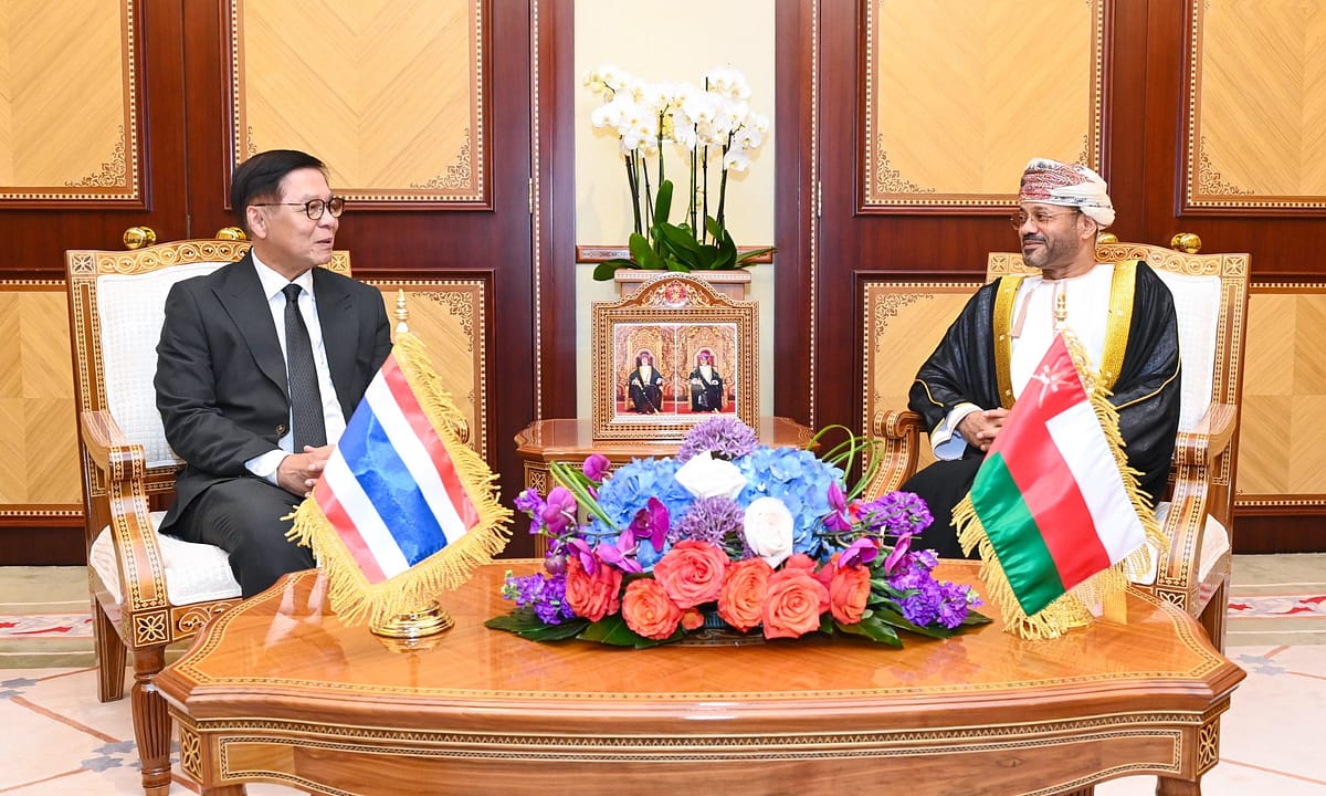 Oman's Foreign Minister receives the Deputy Prime Minister and Minister of Foreign Affairs of the Kingdom of Thailand