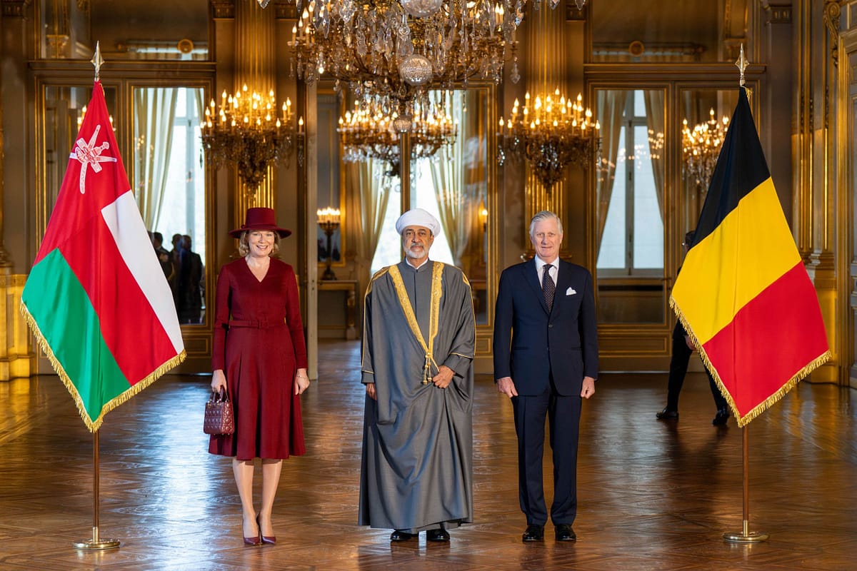 Official reception ceremony for His Majesty in Belgium