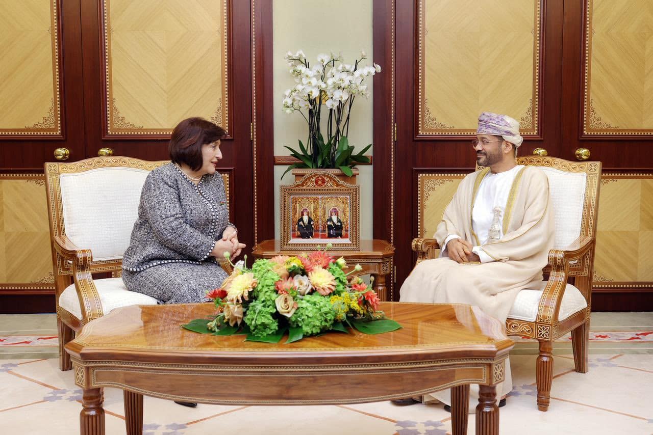 معالي السيد وزير الخارجية يستقبل رئيسة الجمعية الوطنية في أذربيجان