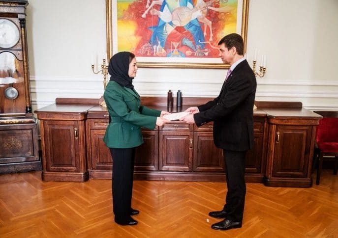 أوكرانيا: السفيرة تقدم نسخة من أوراق اعتمادها لنائب وزير الخارجية