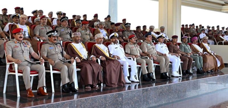 Minister at Royal Guard of Oman celebration