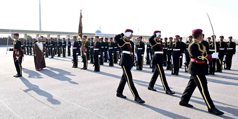 Minister at Royal Guard of Oman celebration