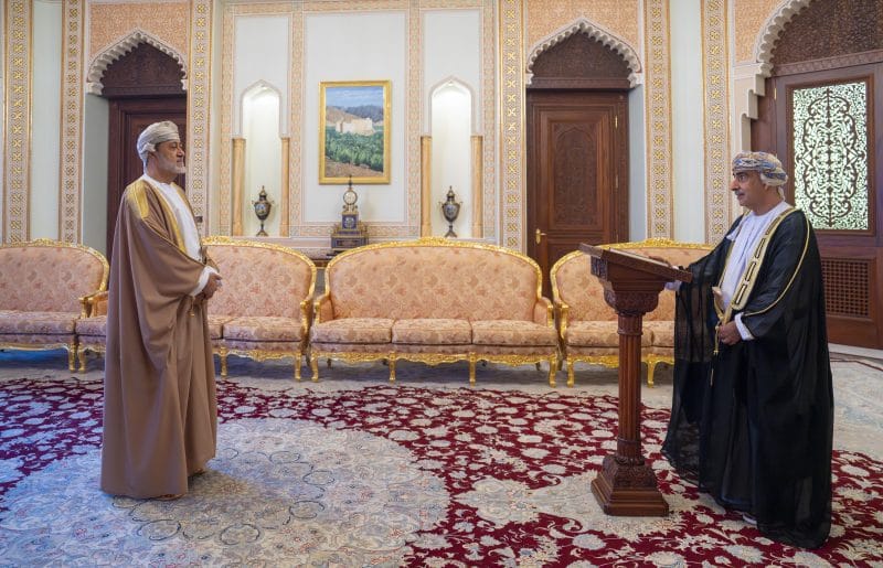 Officials take Oath of Office before His Majesty