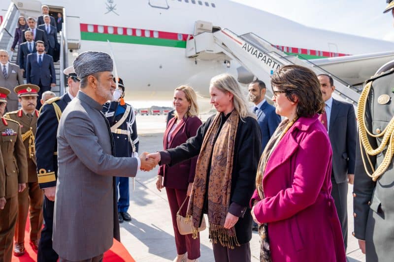 His Majesty arrives in the Netherlands