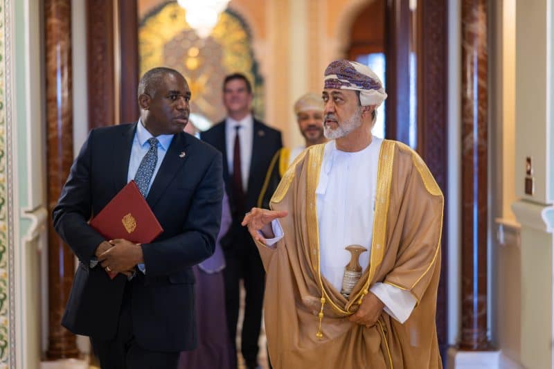 His Majesty receives UK Foreign Secretary