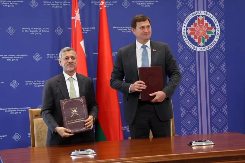 سلطنة عُمان وبيلاروس توقّعان اتفاقية إنشاء لجنة مشتركة