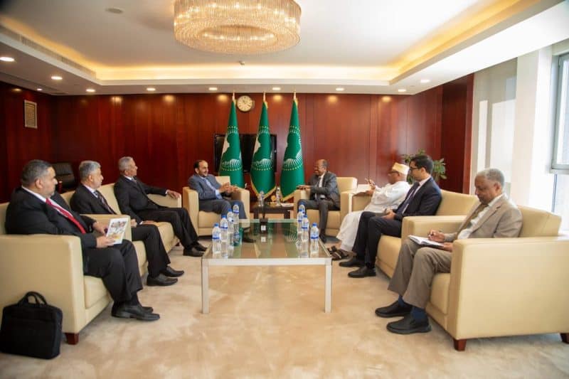 رئيس مفوضية الاتحاد الأفريقي يستقبل وكيل وزارة الخارجية للشؤون السياسية