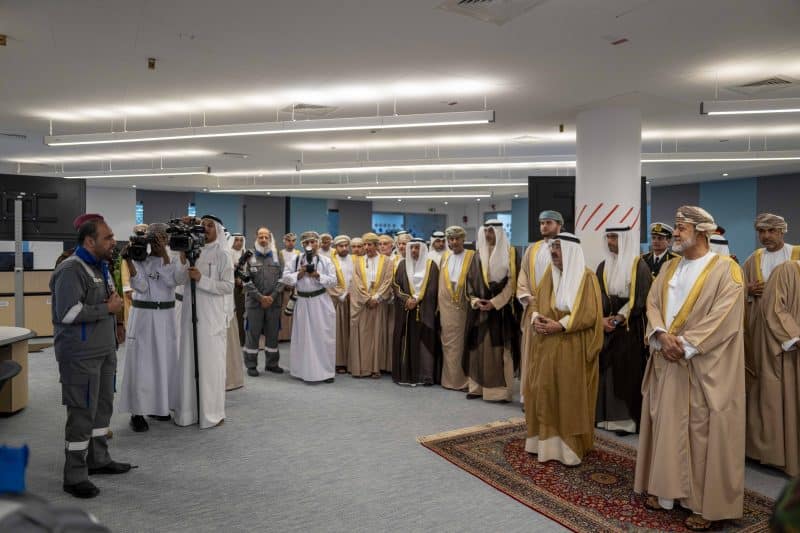 His Majesty and Emir of Kuwait at Duqm opening