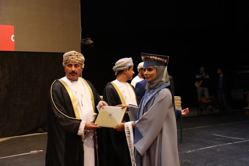 Oman Ambassador Jordan at Omani students graduation