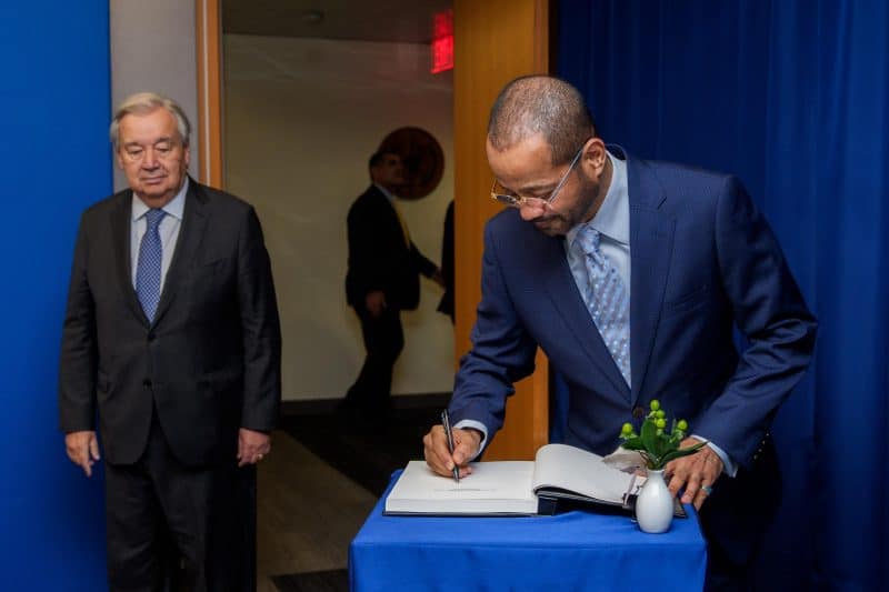 Minister meets UN Secretary-General in New York