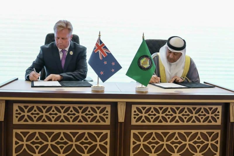 توقيع اتفاق التجارة الحرة بين دول مجلس التعاون الخليجي ونيوزيلاندا