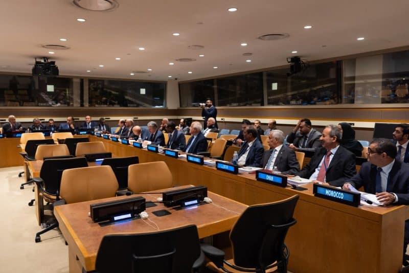 Oman at panel discussion on Gaza and a Arab League meeting in New York