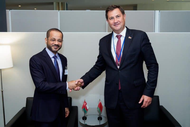 معالي السيد وزير الخارجية يلتقي وزير خارجية بيلاروسيا