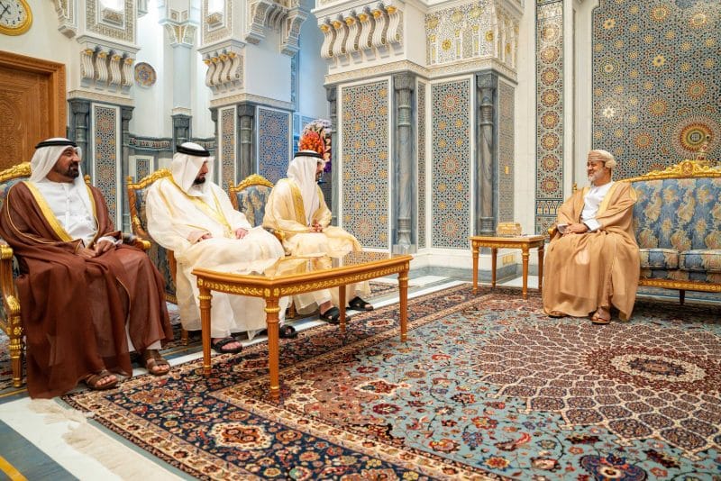 جلالة السلطان المعظم يستقبل ولي عهد دبي نائب رئيس الوزراء ووزير الدفاع بدولة الإمارات