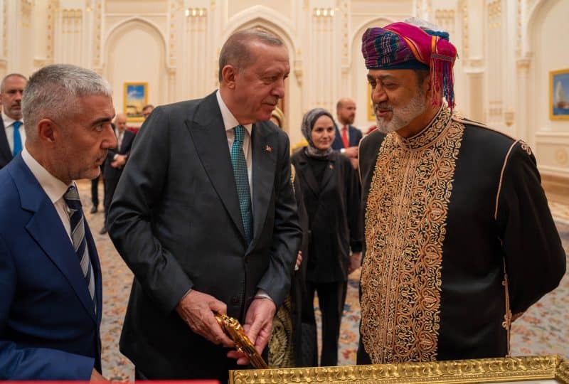 His Majesty hosts dinner in honour of Turkish President