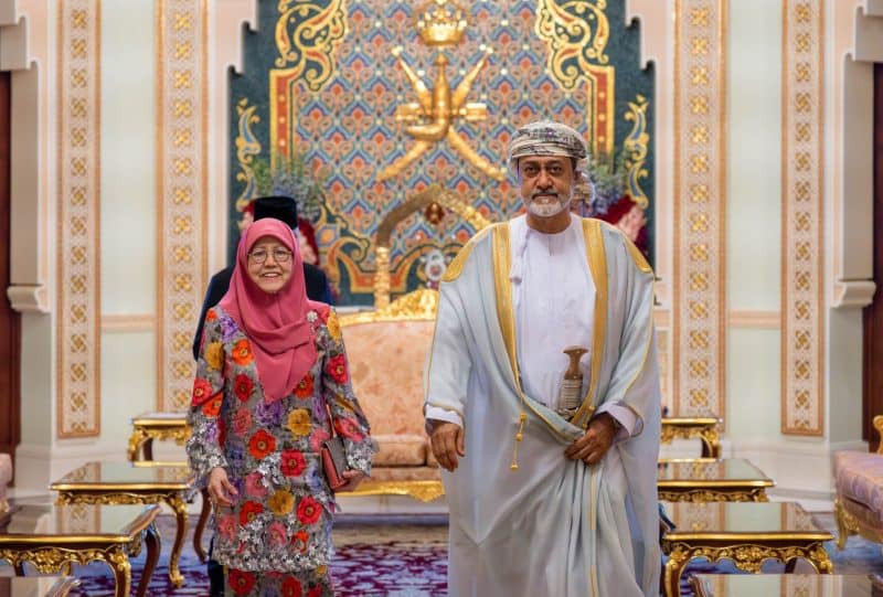 His Majesty receives Princess Hajah Masna of Brunei