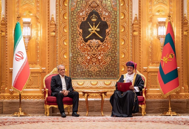 His Majesty holds official talks with the Iranian President