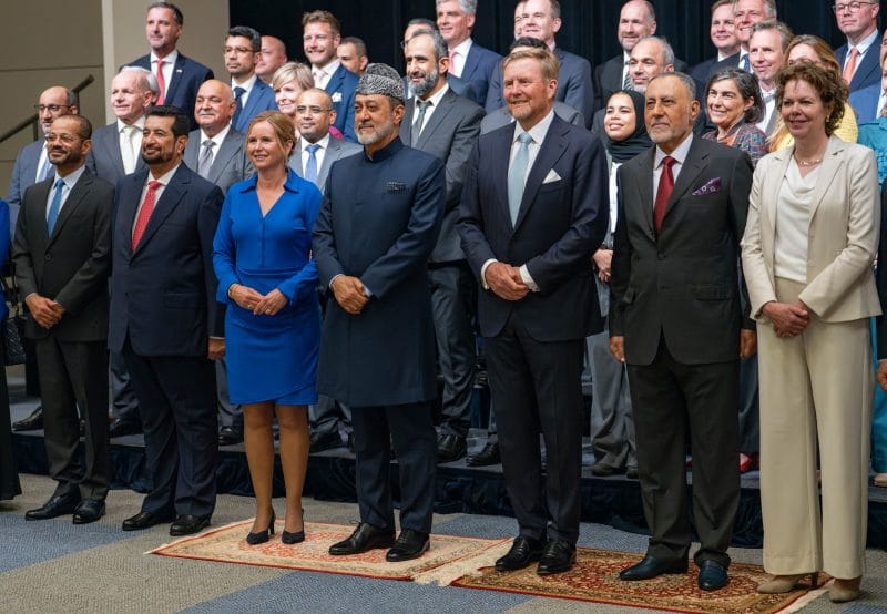 جلالةُ السُّلطان المعظم يلتقي برؤساء الشركات الهولندية الكبرى