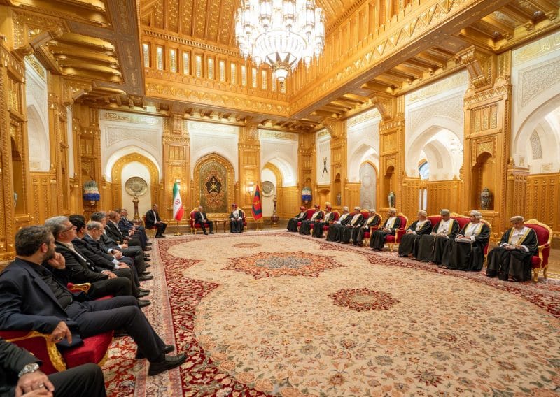 His Majesty holds official talks with the Iranian President