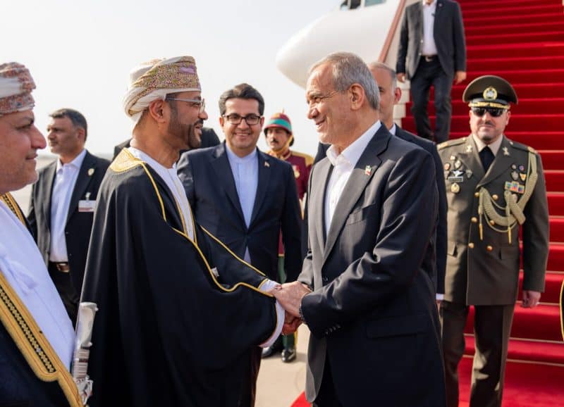 President of Iran Arrives in Oman