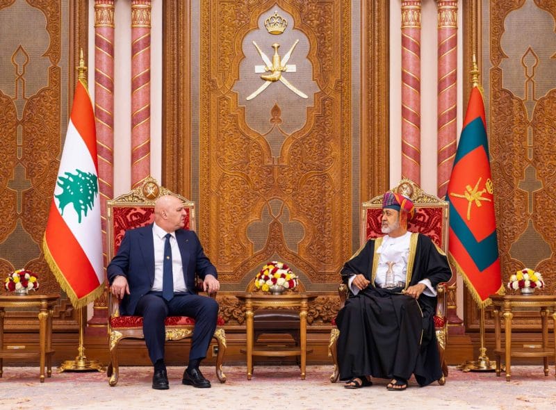 Lebanese President arrives in Oman