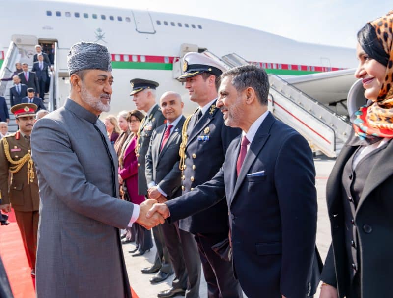 His Majesty arrives in the Netherlands