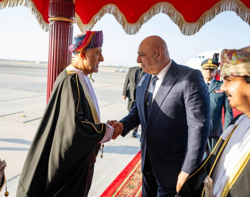 Lebanese President arrives in Oman