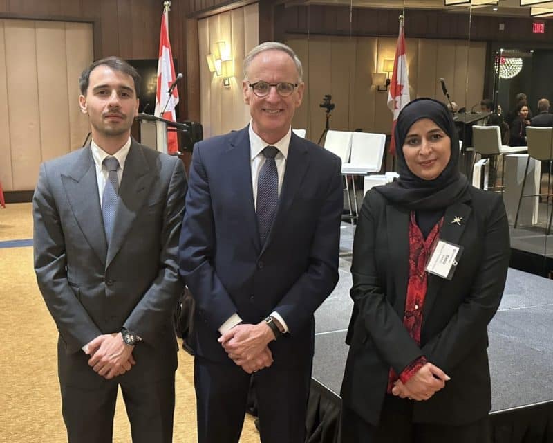 نائب رئيس بعثة واشنطن صابرة الهوتية والملحق التجاري علي خضرا في اجتماعات مع مسؤولين كنديين