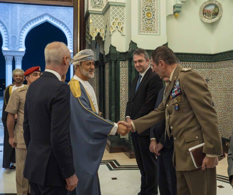 His Majesty holds talks with Italian Prime Minister