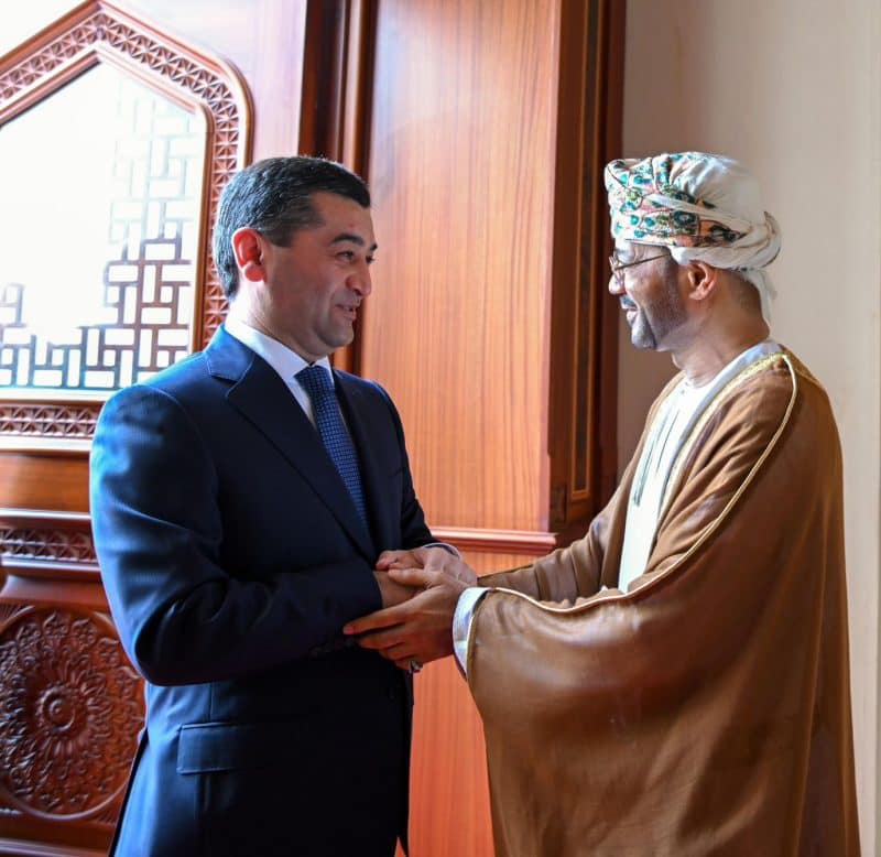 Oman Foreign Minister with Uzbek counterpart