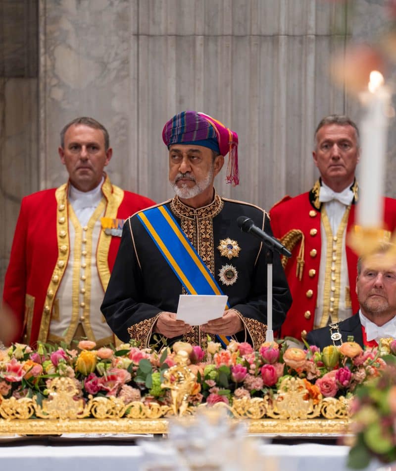 جلالةُ السُّلطان المعظم يؤكّد على الروابط التاريخيّة العريقة بين سلطنة عُمان وهولندا خلال مأدبة عشاء رسميّة على شرف جلالتِه