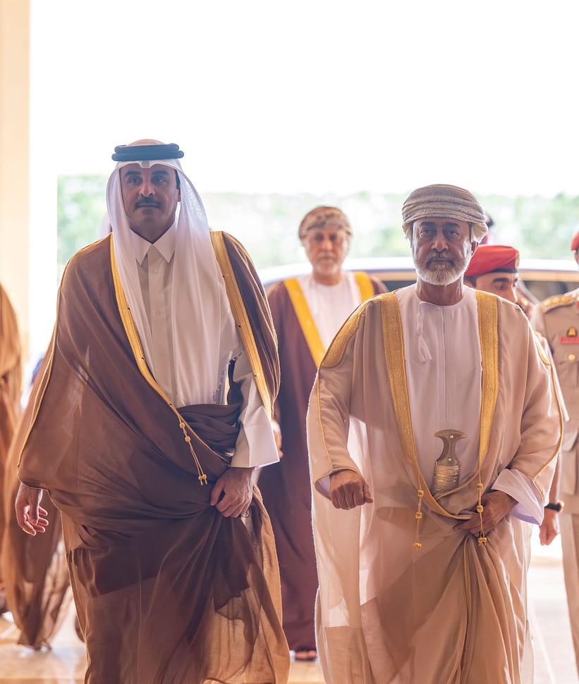 His Majesty and Emir of Qatar discuss regional developments