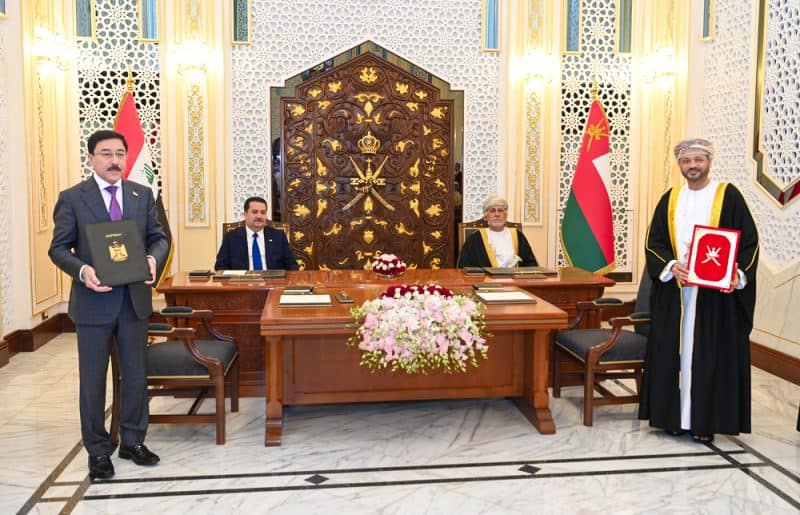 Oman and Iraq sign agreements and Memoranda of Understanding