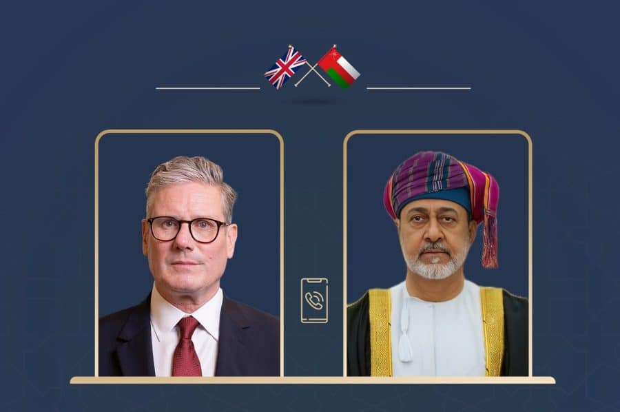 His Majesty the Sultan receives a phone call from the Prime Minister of the United Kingdom