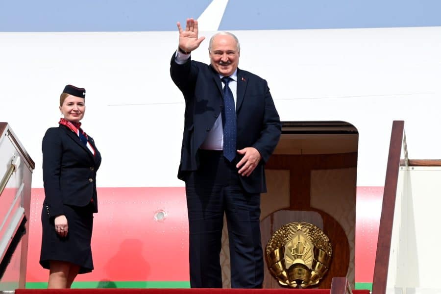 President of Belarus leaves Oman