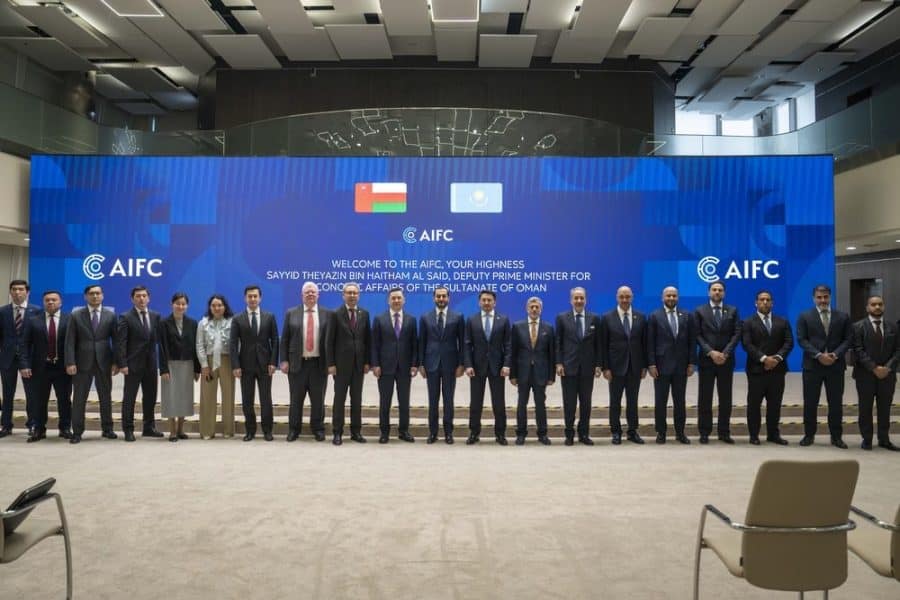 HH Sayyid Theyazin Visits Expo Area in Kazakhstan