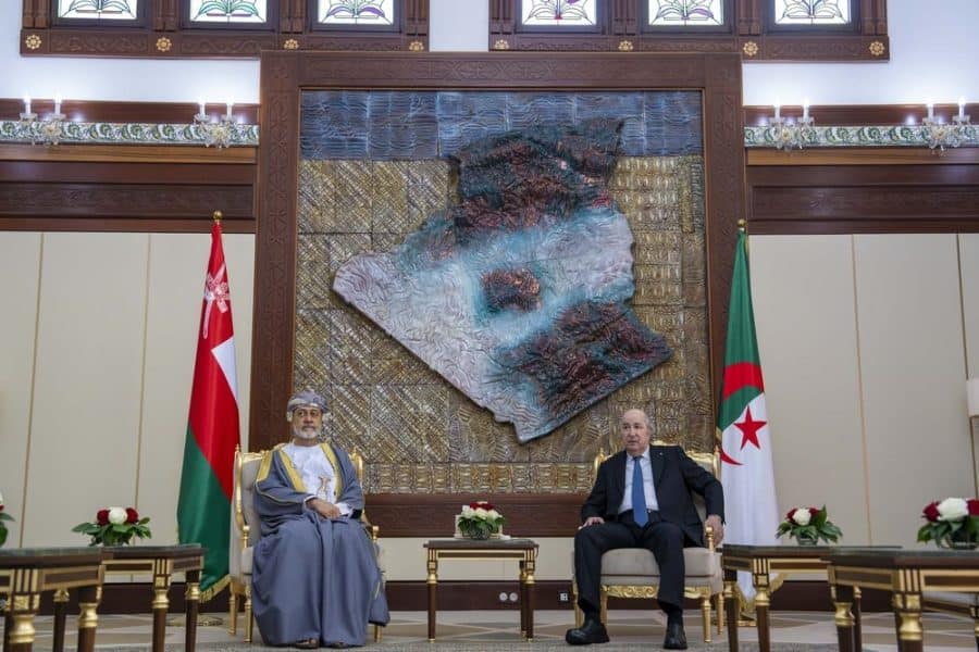 Formal reception ceremony for His Majesty at the Algerian Presidential palace