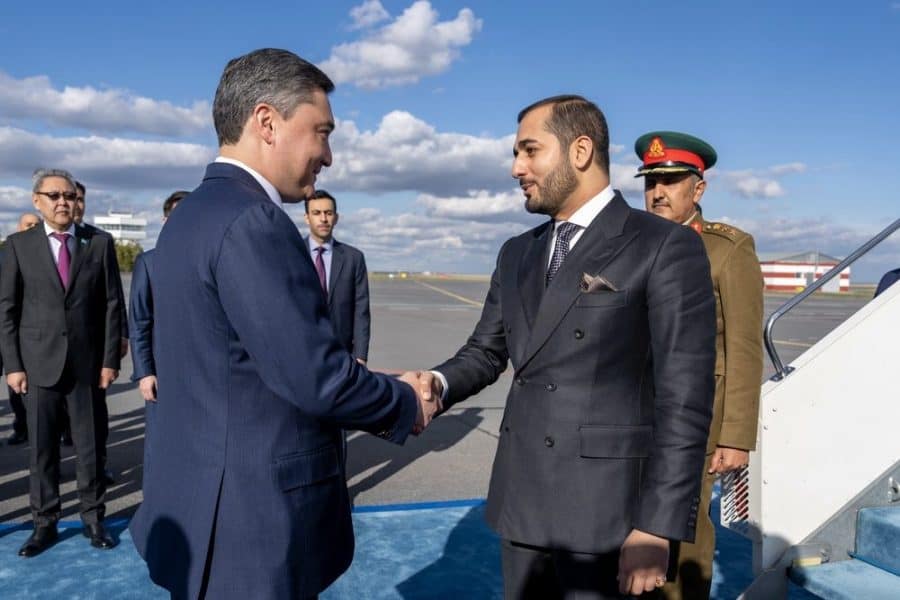 His Highness Sayyid Theyazin Arrives in Kazakhstan