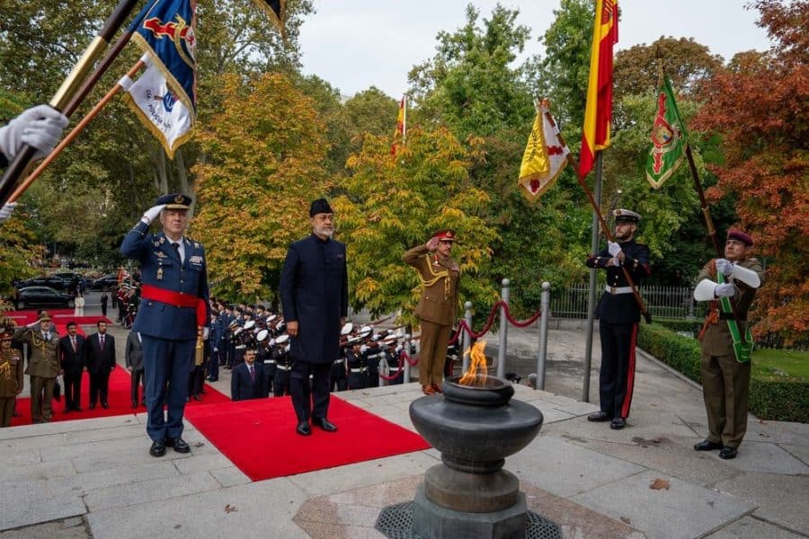 His Majesty visits Monument to the Fallen for Spain in Madrid