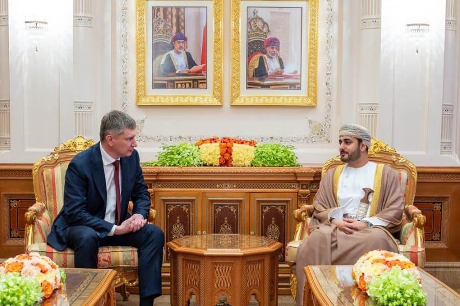 سمو السيد ذي يزن يستقبل وزير التنمية الاقتصادية الروسي